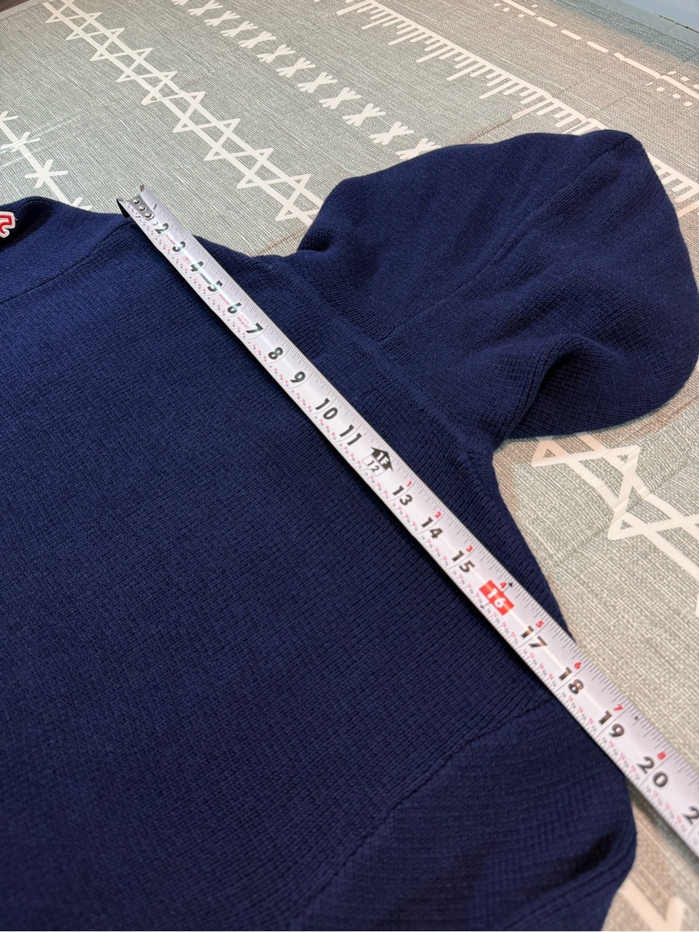 Redvanly Lenox LuxThermal Waffle Knit Hoodie Midnight Navy Men's XL - Picture 10 of 13